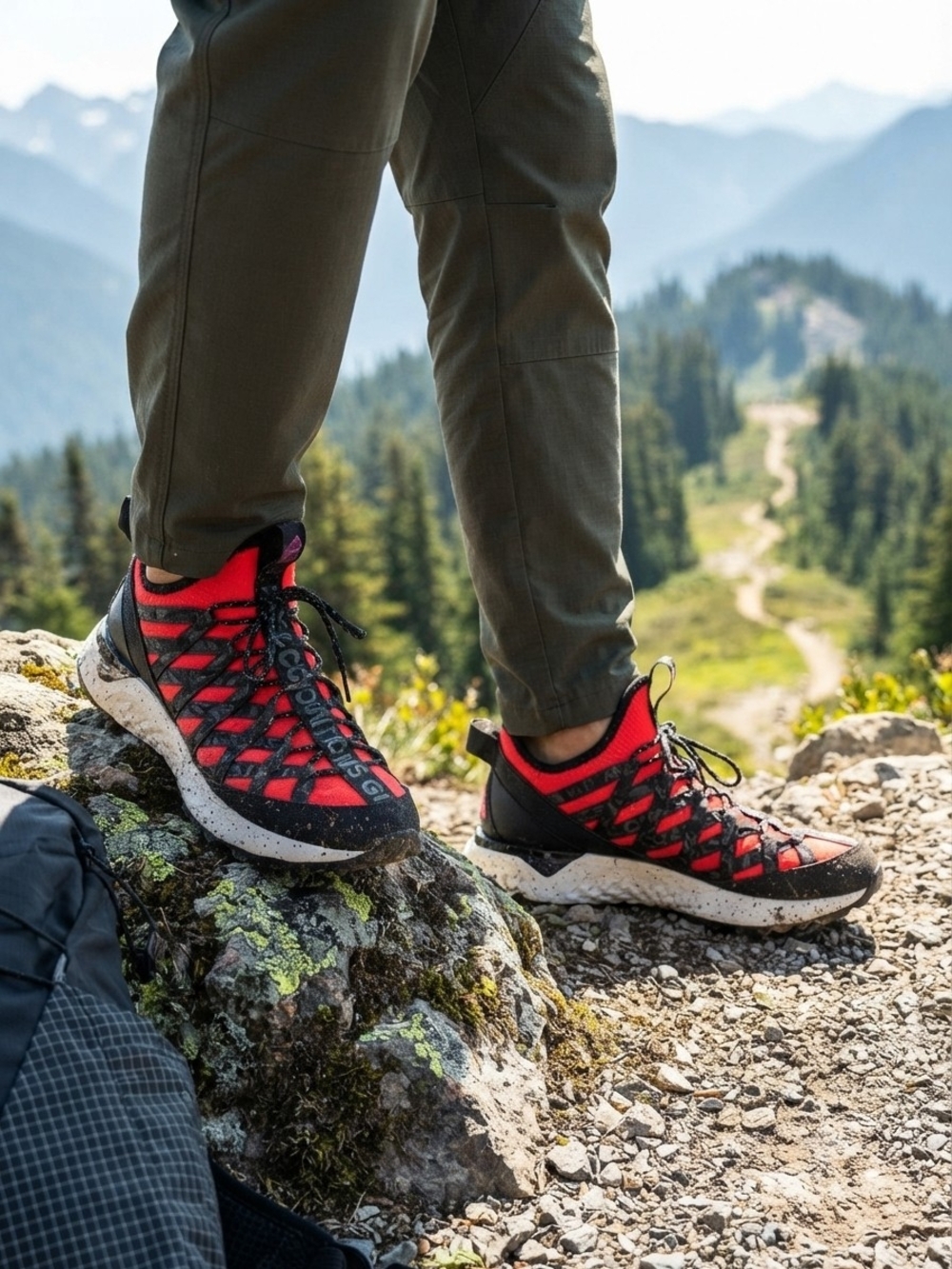 Nike ACG React Terra Gobe Bright Crimson Men's 8 Outdoor Hiking Trail Shoes